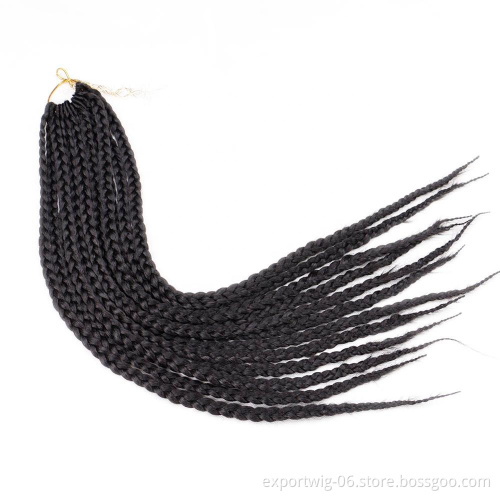 Cheap wholesale synthetic dreadlack faux locs crochet hair extension men crochet box braids